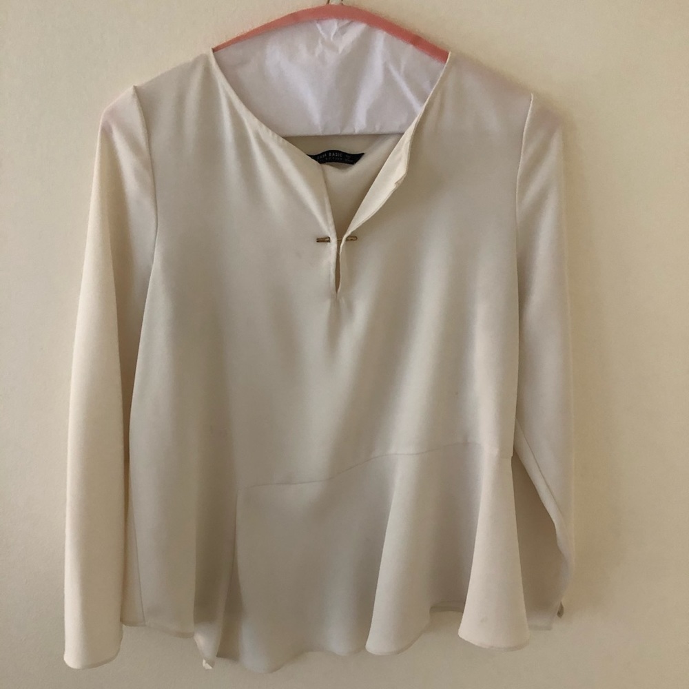 Zara Off-white Blouse